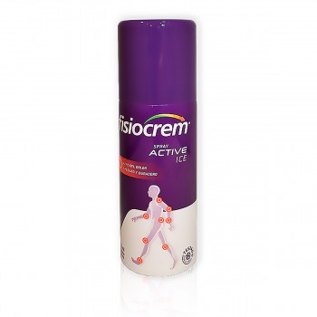 Spray Fisiocrem® Active Ice formato de 150 ml para el alivio de pequeñas dolencias articulares y musculares.